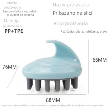 Četka za šampon za odrasle, masažna četka, češalj za kosu, ublažavanje svrbeža, mekani zubi, lako za čišćenje
