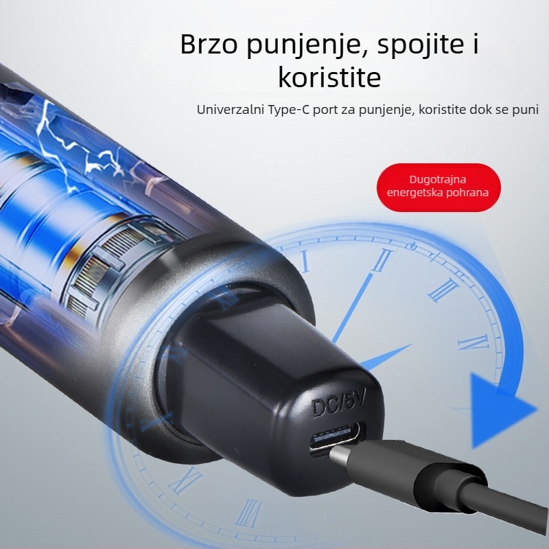 Bežični ručni mikrofon za KTV, live prijenos, 2.4 GHz, ugrađena baterija 500–800 mAh, frekvencijski odziv 40 Hz–20 kHz, SNR ≥85 dB