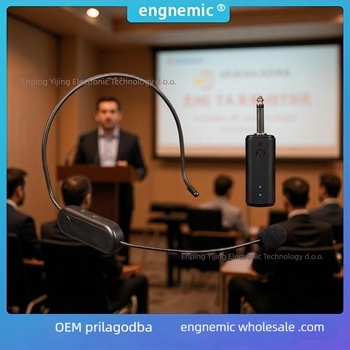Lavalier headset mikrofon s ugrađenom baterijom, trajanje >12 sati, frekvencijski odziv 20 Hz–20 kHz, SNR ≥60 dB