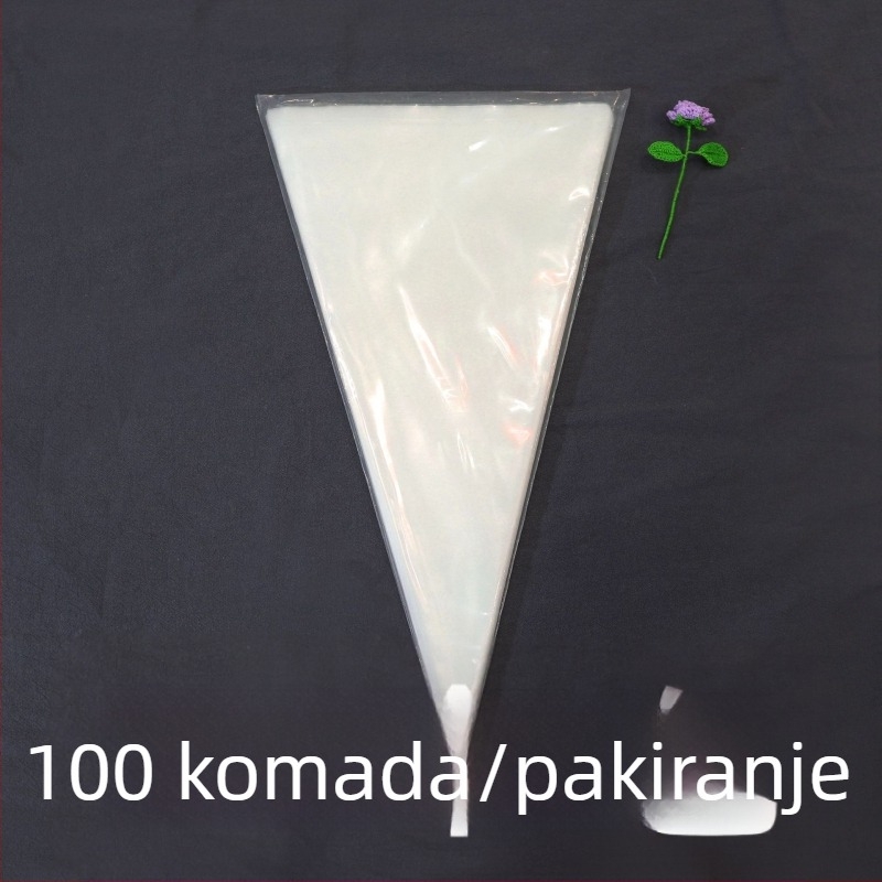 Debela prozirna vrećica za dekoriranje kremom, jednokratna, prehrambene kvalitete za ukrašavanje torti