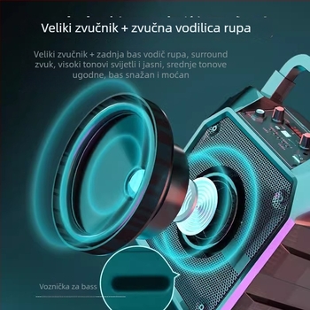 Newman K97 Prijenosni Bluetooth zvučnik – 18W izlaz, Bluetooth 5.0, ugrađena baterija 4000–6000mAh, frekvencijski raspon 100 Hz–20 kHz, SNR ≥75 dB