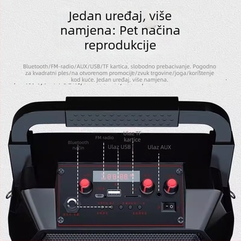 Newman K97 Prijenosni Bluetooth zvučnik – 18W izlaz, Bluetooth 5.0, ugrađena baterija 4000–6000mAh, frekvencijski raspon 100 Hz–20 kHz, SNR ≥75 dB