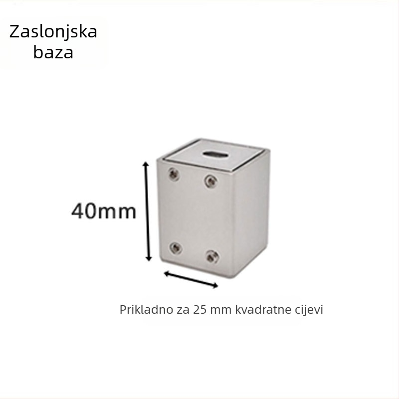 Spojnik kvadratne cijevi za tuš kabinu, 304 nehrđajući čelik, model YD-511A, polirana površina