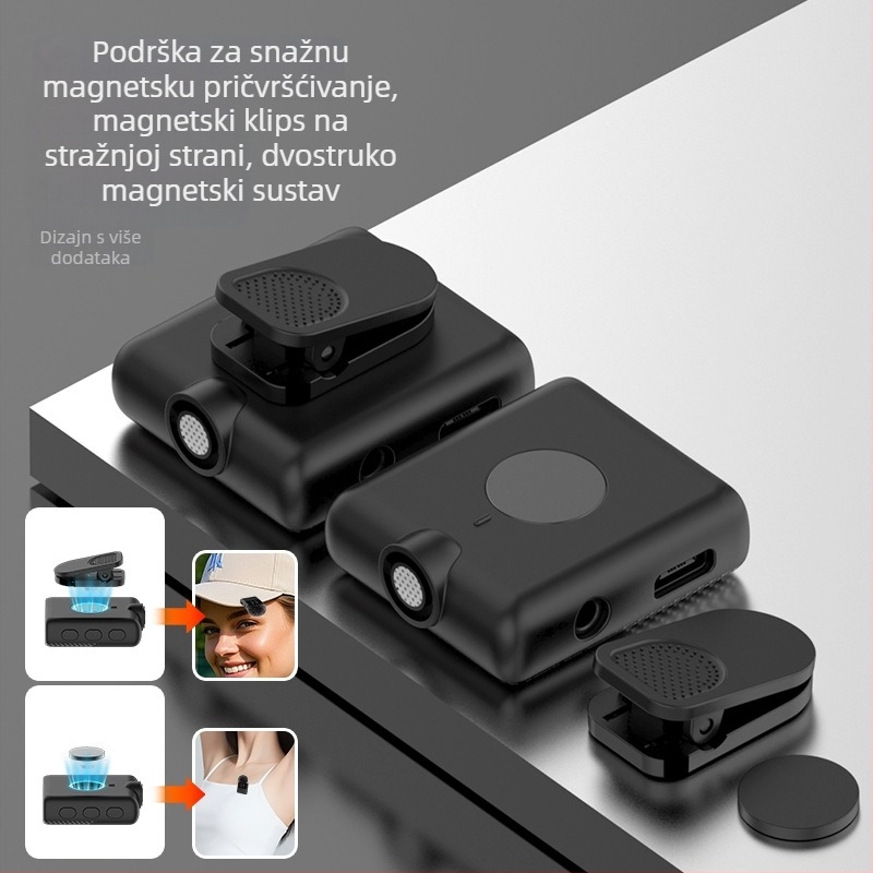 MS11 Bežični lavalier mikrofon, Bluetooth 5.3, Ugrađena baterija 300–500 mAh, Trajanje baterije >12 h, SNR ≥95 dB, za snimanje i prijenos uživo