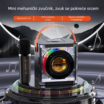 Novo Bluetooth karaokes zvučnik s ugrađenim mikrofonom – prenosni vanjski karaoke sustav