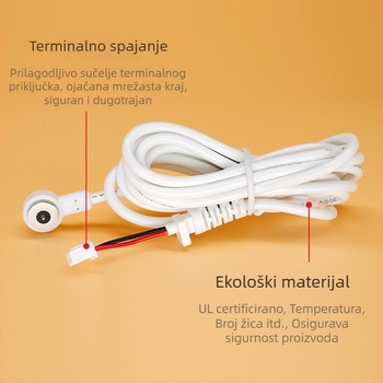 Zero ao zakrivljeni magnetski kabel za punjenje s magnetskom glavom, magnet N52, kompatibilan sa svjetiljkama, adapterima, pametnim nosivim uređajima i lampama.