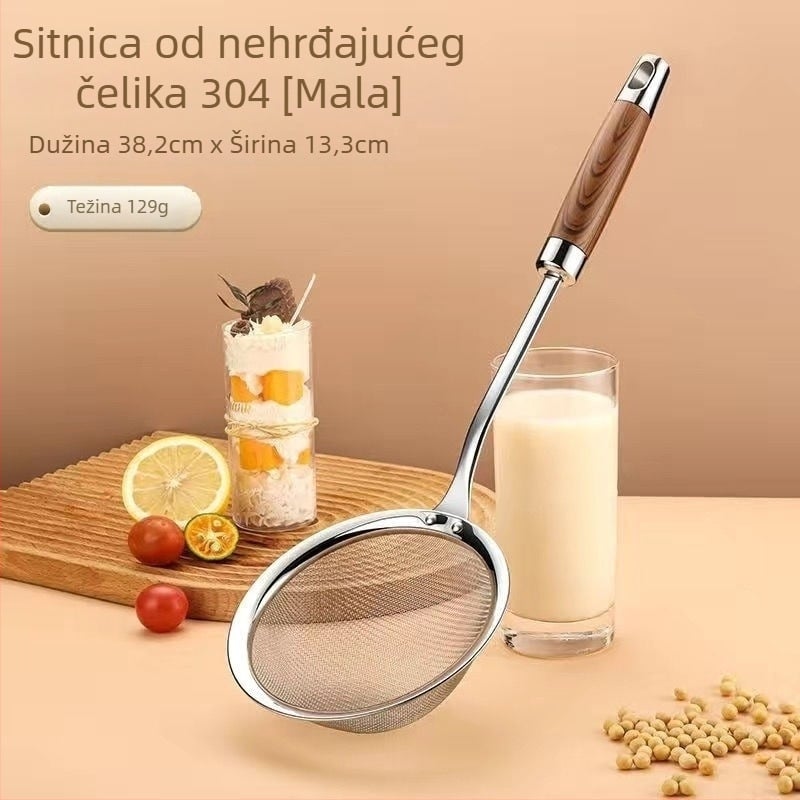 Sitko s finom mrežom od 201 nehrđajućeg čelika, protuklizno, otporno na toplinu, moderan minimalistički stil, Cai Hui Ying, model 082-bao