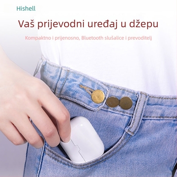 Ušne slušalice za prijevod, model Y113, Android, Bluetooth, doseg 5 m, višejezični prijevod