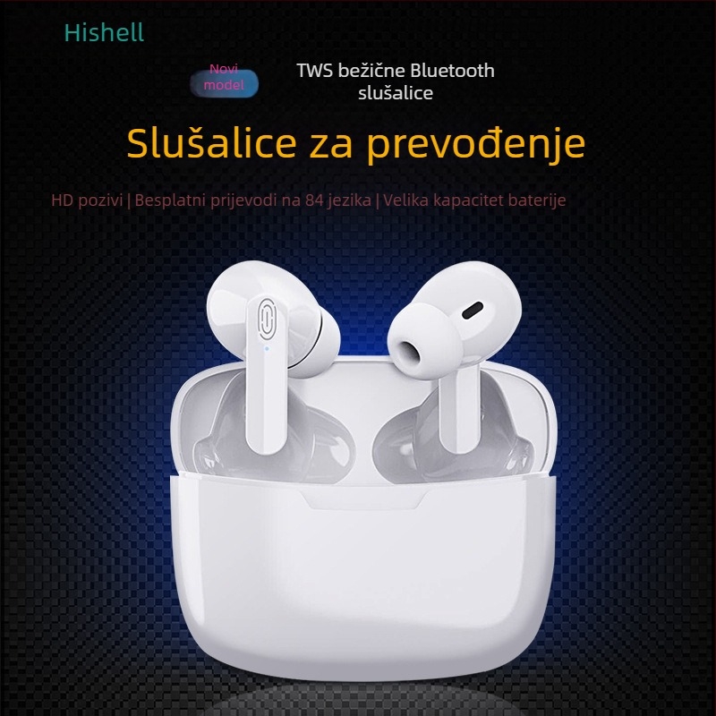 Ušne slušalice za prijevod, model Y113, Android, Bluetooth, doseg 5 m, višejezični prijevod