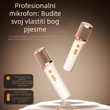 Kućni karaoke Bluetooth zvučnik s mikrofonom, sve-u-jednom, snažan zvuk i dugotrajna baterija