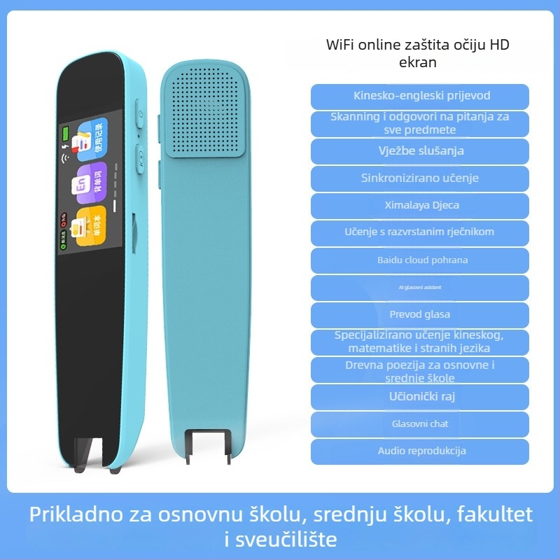 Pero za čitanje točaka sa skeniranjem i prijevodom - Model A9, 5V, punjiva Li-ion baterija