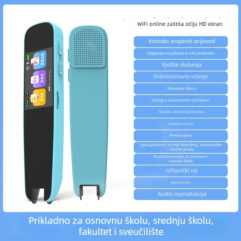 Pero za čitanje točaka sa skeniranjem i prijevodom - Model A9, 5V, punjiva Li-ion baterija