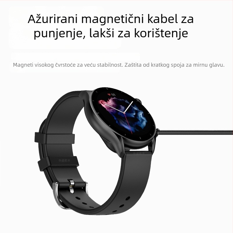 USB punjačka postaja za satove Huami GTR3/GTR4 (GTS3/GTS4) – Small Times, USB sučelje, kompatibilno s Huami serijom, modeli GTR3/GTR4/GTS3/GTS4
