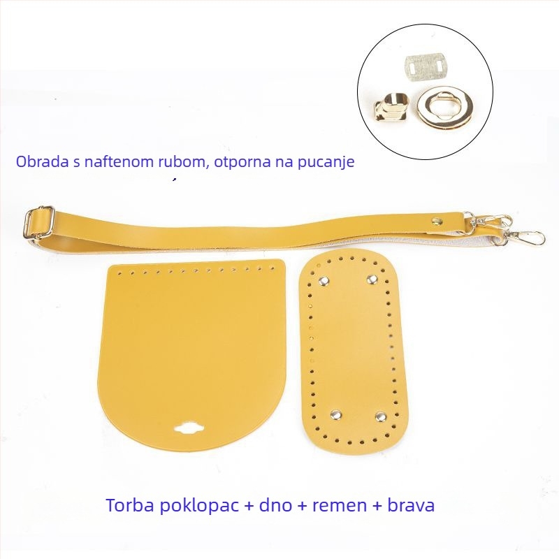 DIY torba od PU kože, prozračna i ultra lagana, stil mix‑and‑match, ljeto 2024 izdanje