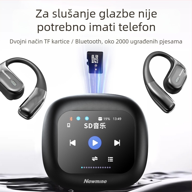 Newman K16 Bluetooth slušalice s otvorenim ušima i prijevodom, domet 10 m, dodirno upravljanje, indikator napajanja