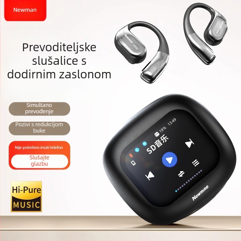 Newman K16 Bluetooth slušalice s otvorenim ušima i prijevodom, domet 10 m, dodirno upravljanje, indikator napajanja