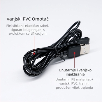 5mm magnetski kabel za napajanje s kosim završetkom, zamjenjivi muški i ženski krajevi, za pametne naočale, Bluetooth slušalice, satove, maske za oči i masažere (Model: 5mm magnetski kabel za napajanje)