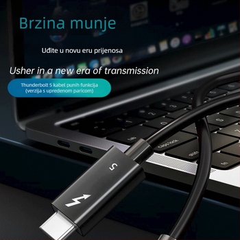 Thunderbolt 5 Type-C kabel za podatke, 80 Gbps, 8K60Hz, 240W brzo punjenje