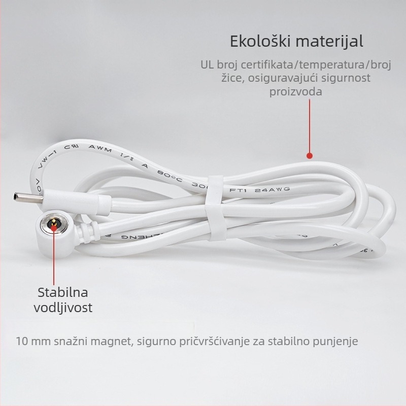 Type-C magnetski kabel za punjenje s pogo-pin za kozmetičke uređaje — magnetsko jezgro N52, set s muškim i ženskim krajevima
