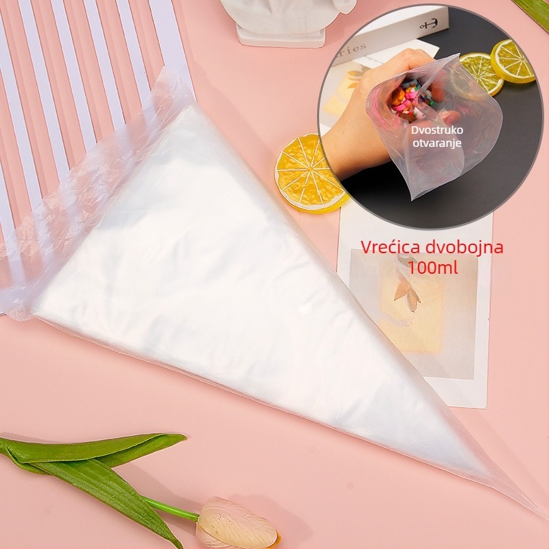 Dekorativna vrećica za ukrašavanje | Plastika | Pakiranje 50ml/100ml | Pokrenuta 2021 | Moderan minimalistički stil