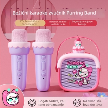 Bluetooth karaoke zvučnik s ugrađenom baterijom – 5W, Bluetooth 5.3, 20Hz-20kHz, SNR ≥85dB, utor za karticu