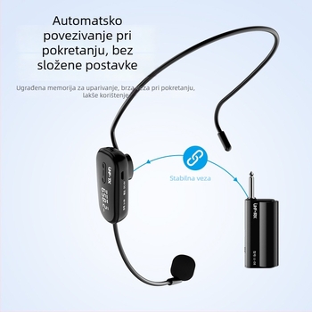 JYX bežični headset mikrofon s 1–4 pojačalom, Little Bee — ugrađena baterija 300–500 mAh, trajanje baterije 3–6 h, Bluetooth 2.0, SNR < 60 dB