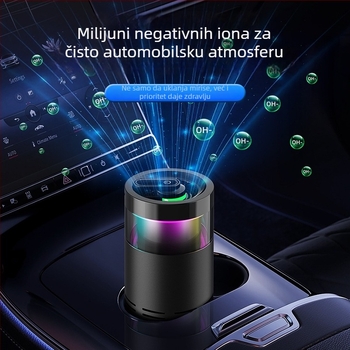 Automobilski uređaj za pročišćavanje zraka s HEPA kompozitnim filtrom i negativnim ionima — Model K-3, USB napajanje, 2W, koncentracija 500, pogodno za do 10 m²