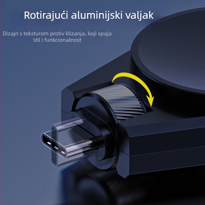 YINFISH punjač za Apple Watch, USB-C sučelje, prijenosni 2-u-1 punjač za Apple Watch