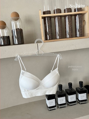 Pamukasti tube-top za prsa, prozračan materijal, lijep stražnji dizajn, trokutaste čašice