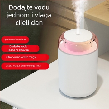 Kućni ovlaživač, kompaktni kolonski dizajn, tih rad, USB napajanje, spremnik 1.0–2.5 L, pokriva 41–60 m²