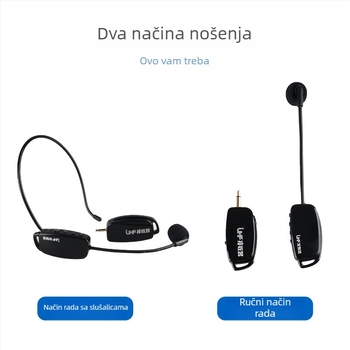 Bežični headset mikrofon za nastavu i scenske izvedbe