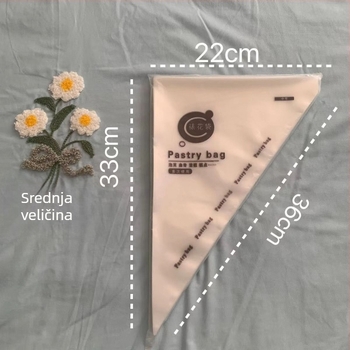 Jednokratna zdobna vrećica za ukrašavanje, debeli materijal, prehrambena kvaliteta, brend Strong Merchants