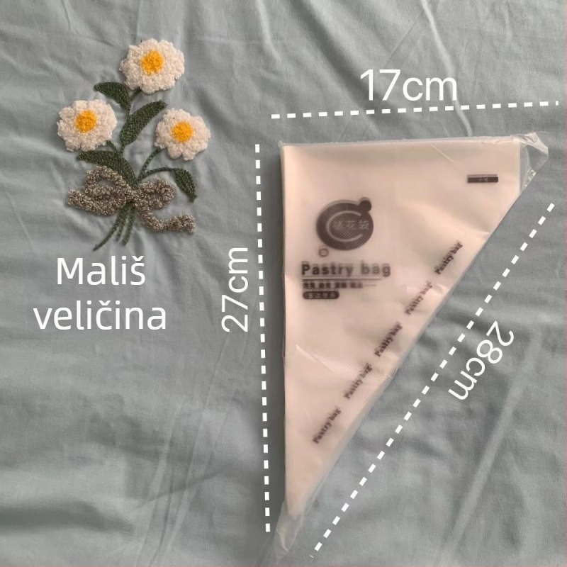 Jednokratna zdobna vrećica za ukrašavanje, debeli materijal, prehrambena kvaliteta, brend Strong Merchants