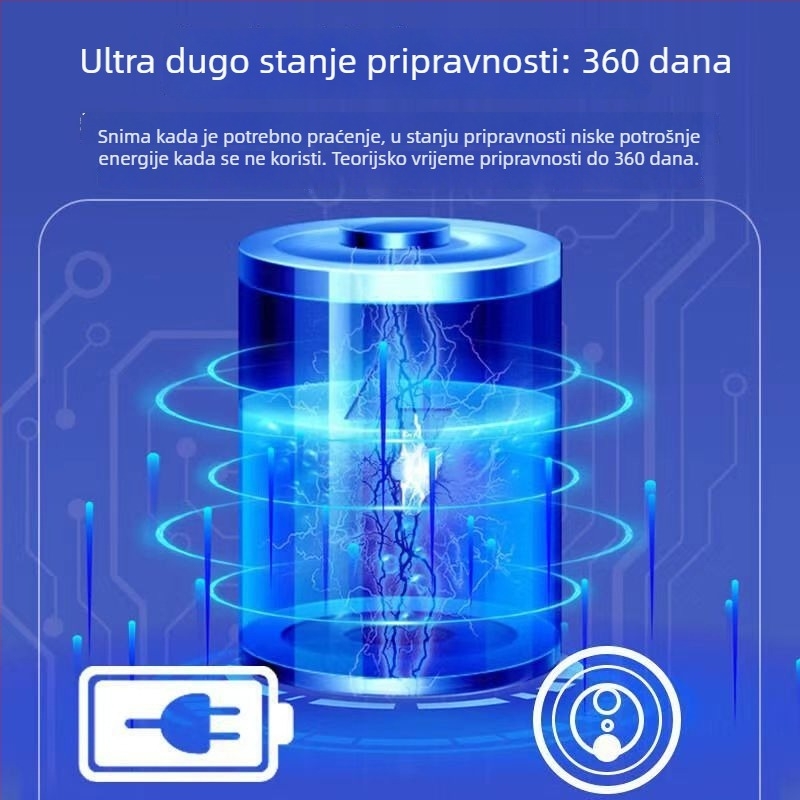 Bez punjenja: kućna Wi‑Fi kamera s noćnim vidom, vanjska 4G bez mreže, daljinsko glasovno nadgledanje