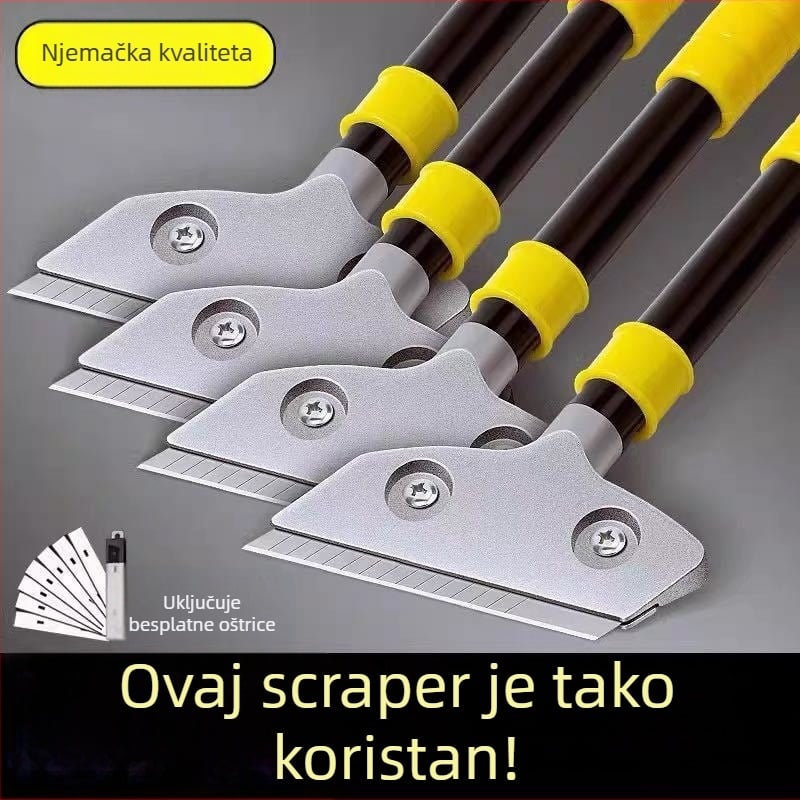 Višenamjenski alat za struganje i čišćenje – uklanjanje ljepila i fuge, za staklo, podove i mramor