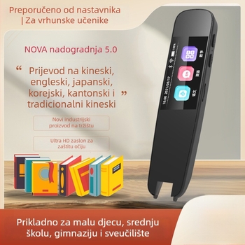 Pametna olovka za čitanje A12 – offline skeniranje i prijevod, rječnik za čitanje, 5V, punjiva litijska baterija, plastično kućište