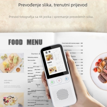 Offline prevoditelj T10pro – Android, Bluetooth, domet 10 m, fizički gumbi + zaslon na dodir