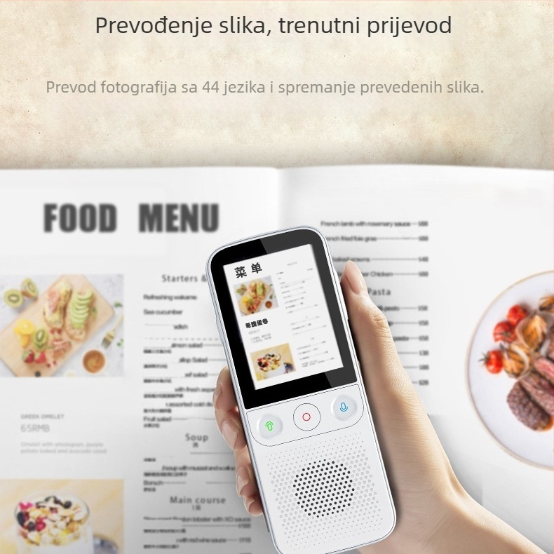 Offline prevoditelj T10pro – Android, Bluetooth, domet 10 m, fizički gumbi + zaslon na dodir