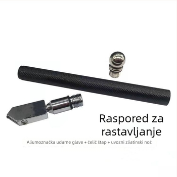 Roller-type nož za rezanje stakla s dijamantnim rezom za debelo staklo; kućna upotreba; glava za rezanje pločica | Porijeklo: Shanxi, Kina | Tip: valjkasti tip
