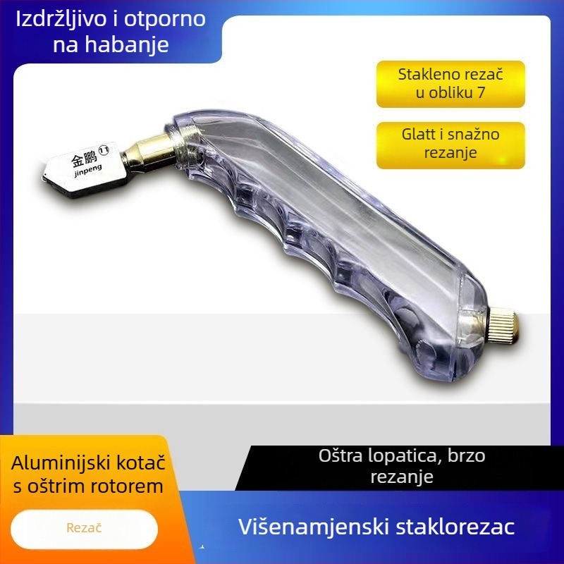 Roller-type nož za rezanje stakla s dijamantnim rezom za debelo staklo; kućna upotreba; glava za rezanje pločica | Porijeklo: Shanxi, Kina | Tip: valjkasti tip