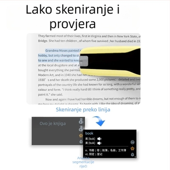 Čitačko pero RC26/RC72 — Type-C sučelje, punjiva litijska baterija, ABS kućište, težina 53,5 g