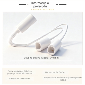 Magnetski kabel za punjenje za Huawei Smart Glasses 2 – Type-C sučelje, brend Oyu, model SF-022, LFT-G00 dodaci