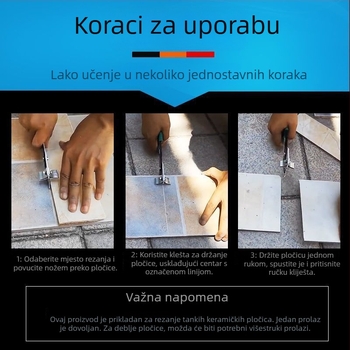 Ručno kliješta za rezanje pločica; višenamjenski alat za rezanje pločica i stakla (nož za staklo, završni obrađivač stakla) (Podrijetlo: Kinesko kontinentalno; Vrsta: Drugo; Marka: Drugo; Uvoz: Ne; Opseg primjene: Drugo)