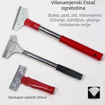 Alat za čišćenje u obliku lopatice za uklanjanje ostataka ljepila i fuge, s debelim dizajnom, za zidove i pločice