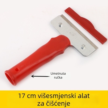 Alat za čišćenje u obliku lopatice za uklanjanje ostataka ljepila i fuge, s debelim dizajnom, za zidove i pločice