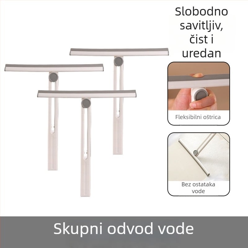 Jednostrani alat za čišćenje stakla za ploče i ogledala, plastika, ručni, kućna uporaba