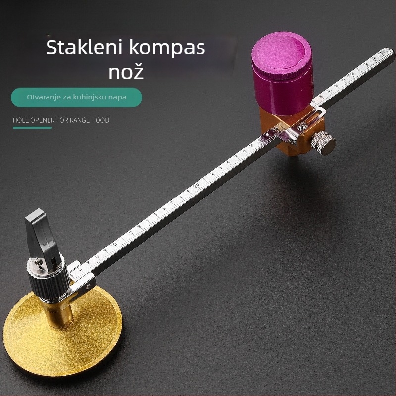 Stakleni kružni rezač i alat za bušenje rupa – profesionalno, za staklo