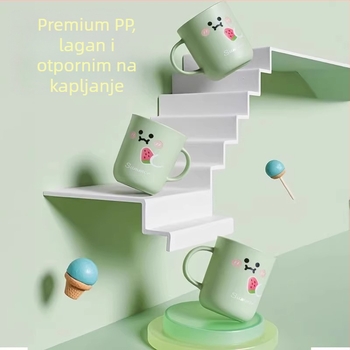 Dječji čašica za ispiranje usta, debeli dizajn s crtić likovima, obiteljski set, PP materijal, bez prilagodbe