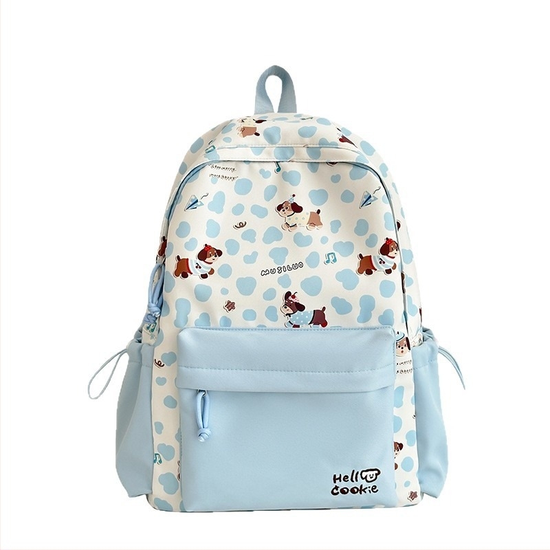 Unisex školski ruksak s karikaturnim dizajnom, kampus stil, Oxford tkanina, podstava poliester, proljeće 2025