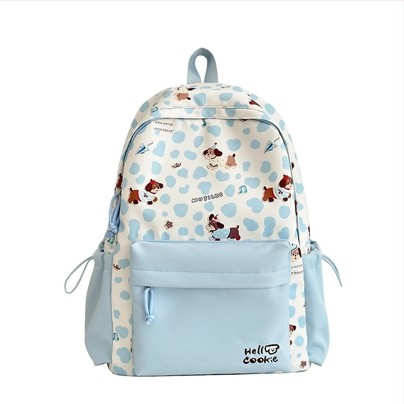 Unisex školski ruksak s karikaturnim dizajnom, kampus stil, Oxford tkanina, podstava poliester, proljeće 2025